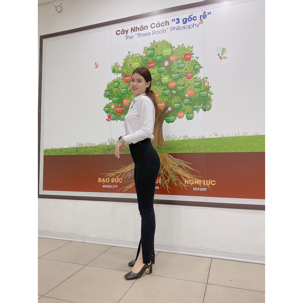 Quần legging cạp cao/ Quần legging nữ cạp cao ống xẻ Hàng Việt Nam xuất khẩu | BigBuy360 - bigbuy360.vn