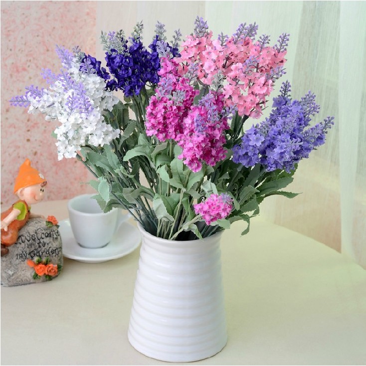 Nhánh Hoa LAVENDER 4 Màu - Hoa Gỉa Cao Cấp nhân tạo cắm trang trí phòng ốc, nhà cửa, decor chụp ảnh siêu xinh [B6-D2]