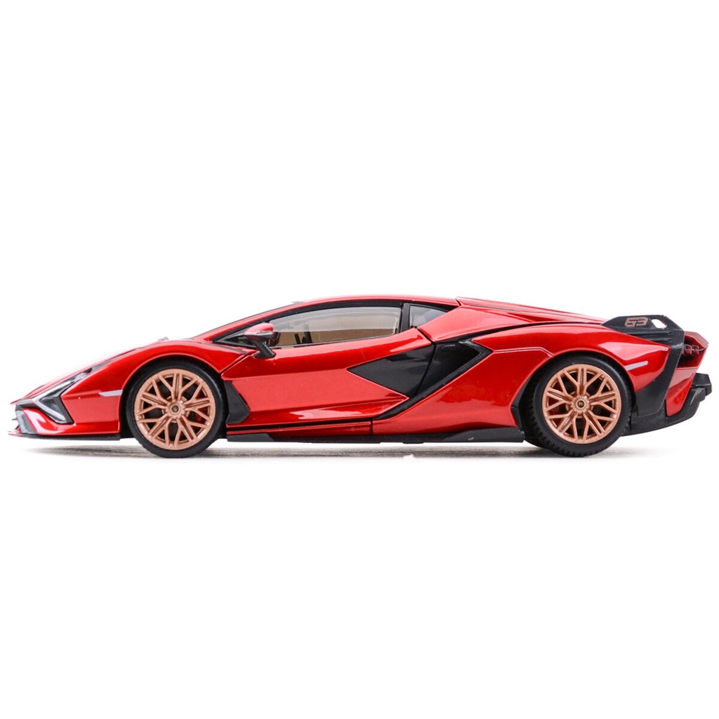Mô hình xe hơi Lamborghini Sian FKP 37 Bburago màu đỏ tỉ lệ 1:24 độc đáo