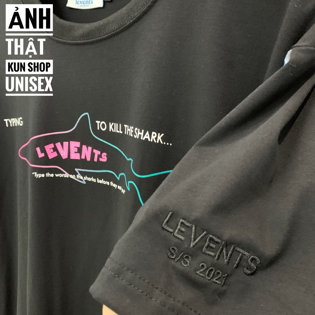 Áo thun Tee Levents Shark Cá mập Nam nữ Full tag hãng | BigBuy360 - bigbuy360.vn