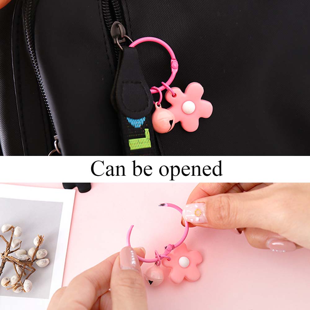 Móc khóa kiểu có lục lạc dễ thương với nhiều màu tùy chọn