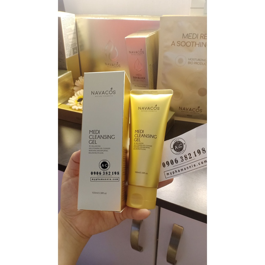 Sữa rửa mặt Navacos ❤FREESHIP❤ Sữa rửa mặt Medi Cleansing gel Navacos
