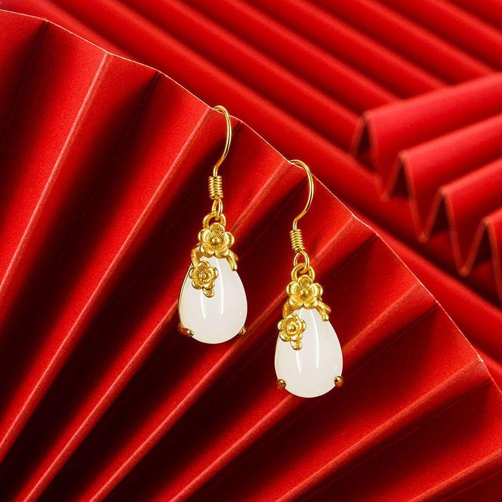 MOCHO Đôi Khuyên Tai Nữ Phong Cách Retro Xinh Xắn