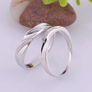 Nhẫn đôi bạc Panmila - nhẫn cặp - nhẫn đôi bạc [TS-ND-A2]