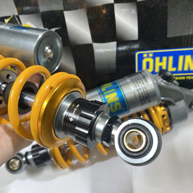 Phuộc Ohlins bình dầu nhún sau cho các xe số Wave Dream Sirius Cub...