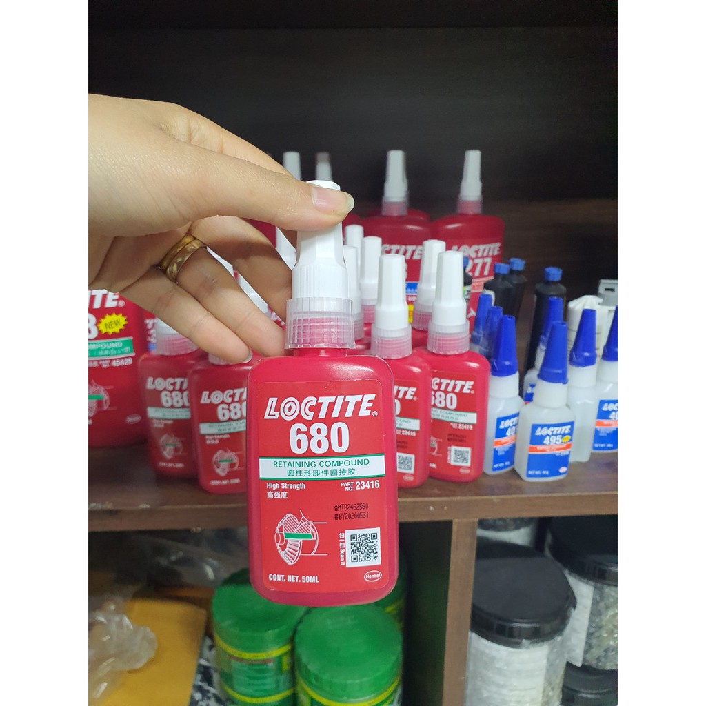 680 50ML KEO DÁN KHÓA REN BULONG LOCTITE  MEDIUM STRENGTH OIL TOLERANT THREADLOCKER