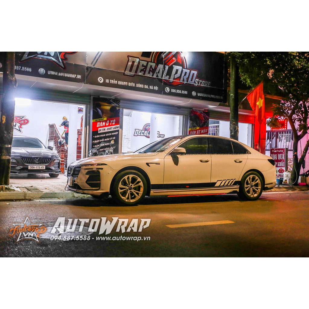 Tem họa tiết xe Vinfast Lux A Racing KIT - Tem họa tiết ô tô, tem dán sườn xe thể thao