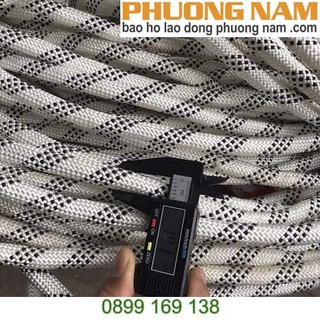 1 mét - Dây cứu sinh phi 14 mm 2 lớp, dây cường lực