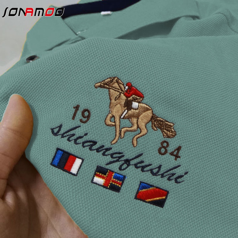 Áo polo Ngắn Tay Thêu Họa Tiết Đơn Giản Theo Phong Cách Mùa Hè Dành Cho Nam