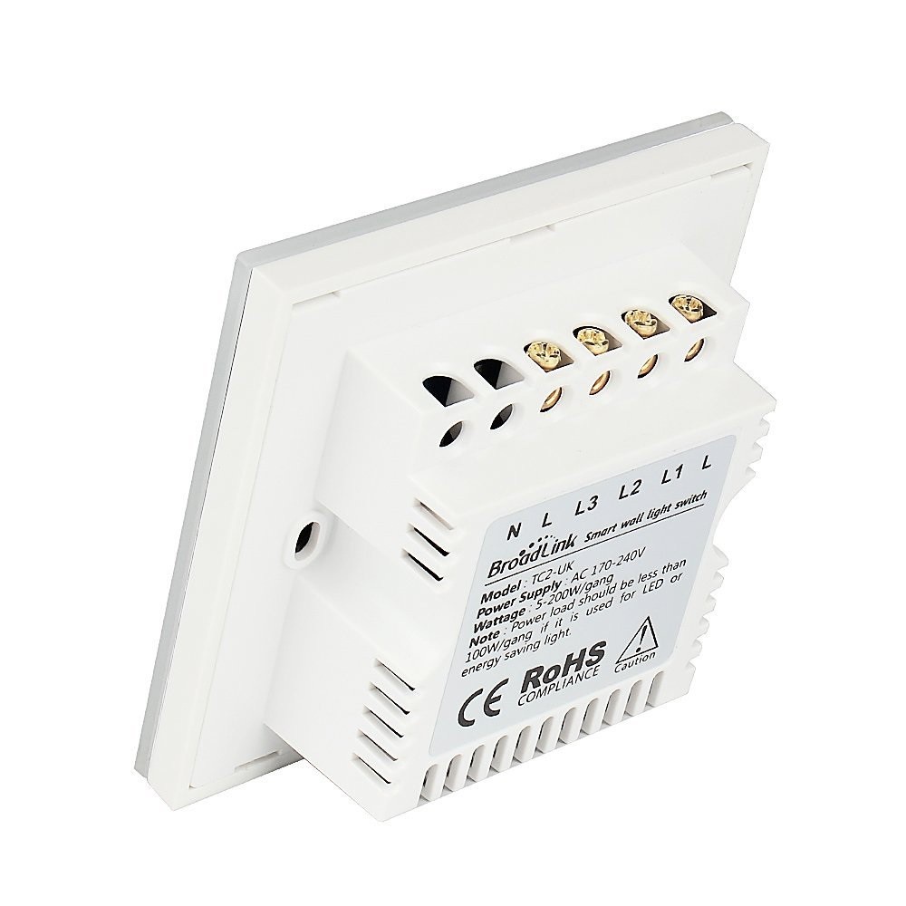 Công Tắc Cảm Ứng Điều Khiển Từ Xa Broadlink TC2 UK WH/3Gang