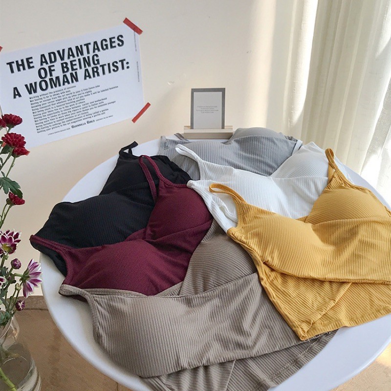 [Che Tên] Áo Bra Nữ Hai Dây Vạt Đan Chéo Croptop Có Mút Ngực Co Giãn Ôm Dáng TOPBRA | BigBuy360 - bigbuy360.vn