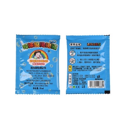 Nước pha bong bóng xà phòng gói 10ml cho 100ml nước, đồ chơi thổi bong bóng cho bé gói 10ml.