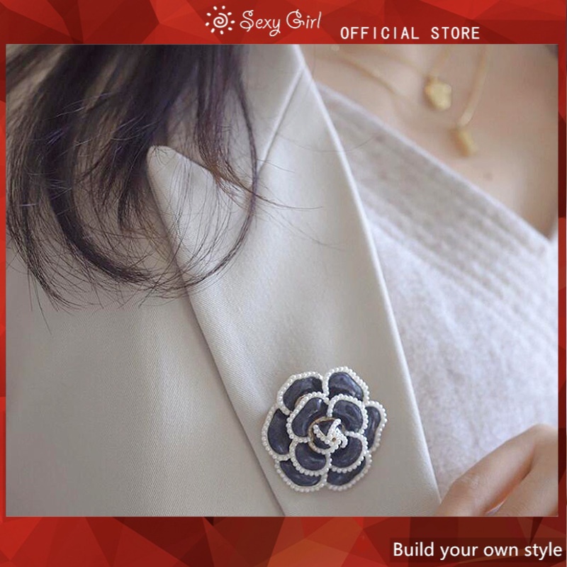 Ghim Cài Áo Hình Hoa Đính Ngọc Trai Nhân Tạo Thời Trang