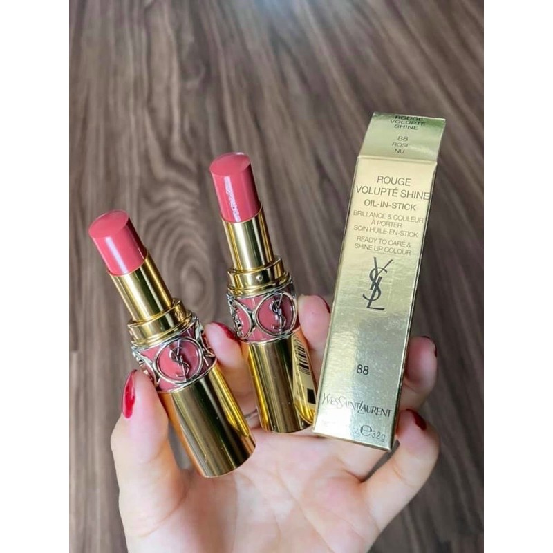 Son YSL Rouge Shine No.88 Rose Nude | BigBuy360 - bigbuy360.vn