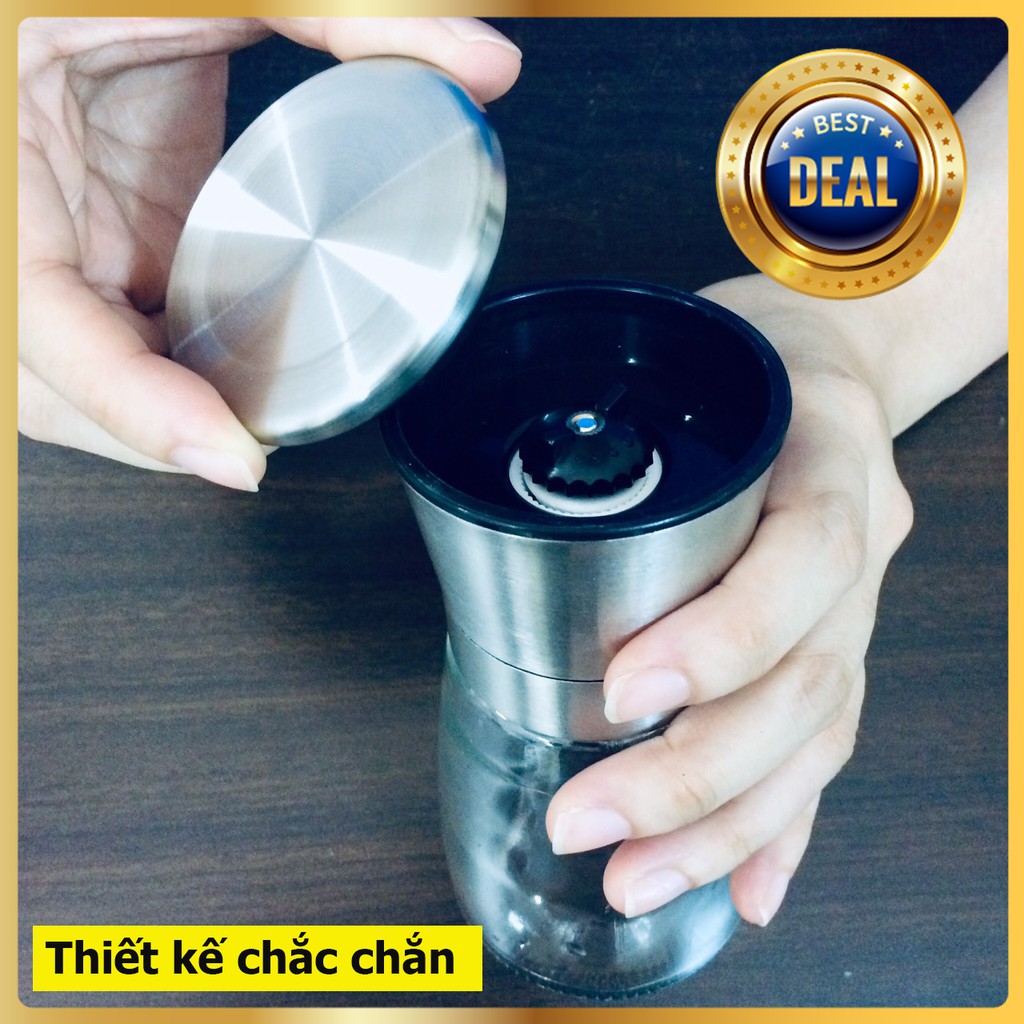 Lọ xay tiêu đa năng [lọ có sẵn tiêu] inox 304 cao cấp, sang trọng | BigBuy360 - bigbuy360.vn