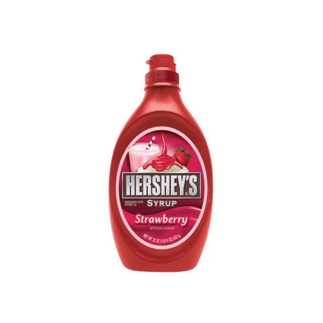 HERSHEY’S SURUP HUONG STRAWBERRY  623g NHAP KHAU 100% TU MỸ GIÁ CẢ KHỎI LA