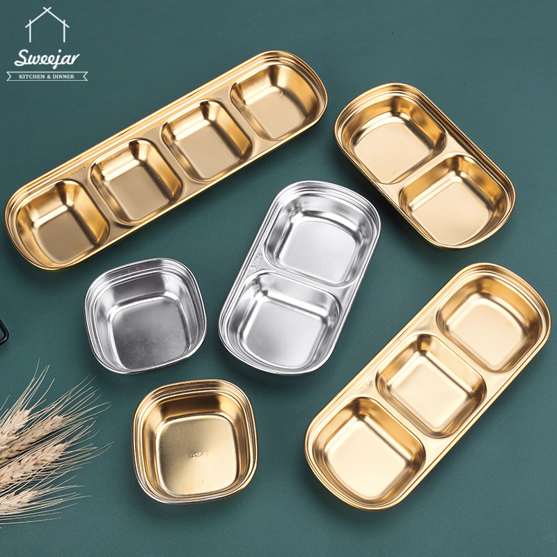Đĩa đựng nước sốt SWEEJAR bằng thép không gỉ chất lượng cao tiện dụng