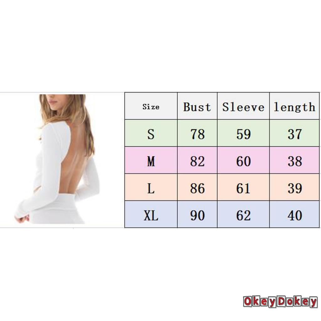 Áo Croptop Tay Dài Màu Sắc Trơn Thiết Kế Hở Lưng Phong Cách Đường Phố Thời Trang Cho Nữ