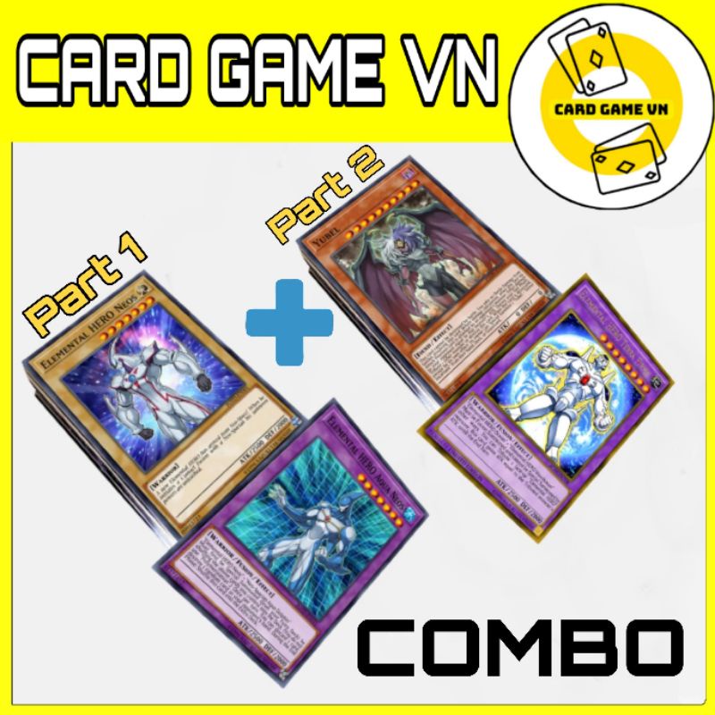 [BÀI IN] Bài YuGiOh - Combo 2 bộ bài của YuKi Judai ( Part 1+2 ) - 144 Lá - Card Game VN