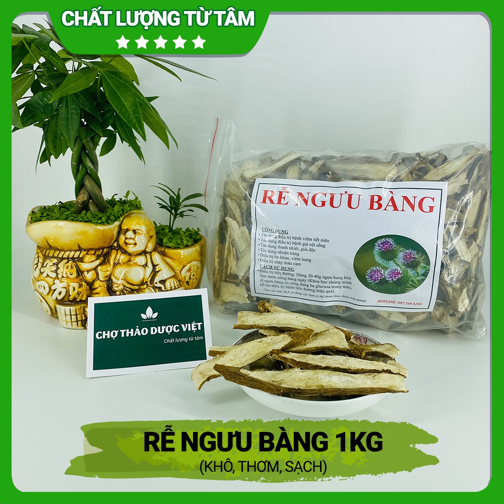 [Giá sỉ] 1kg Rễ Ngưu Bàng (Khô, Sạch, Thơm)
