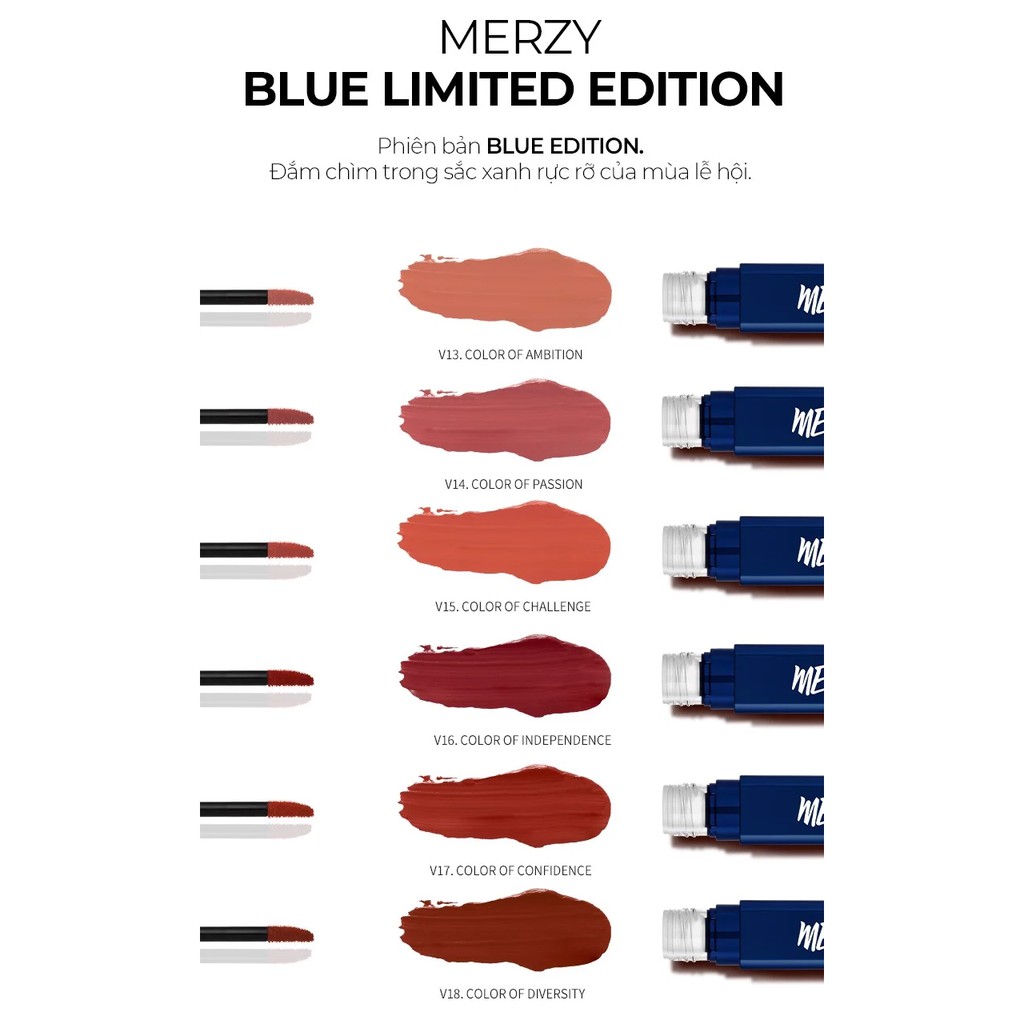 Son Kem Lì Merzy The First Velvet Tint Season 3 - Ver Blue | BigBuy360 - bigbuy360.vn