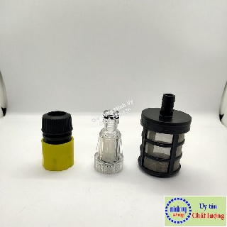  Bộ 3 cút lọc + khớp nối nhanh + lọc rác dùng cho máy rửa xe gia đình mini -may rua xe