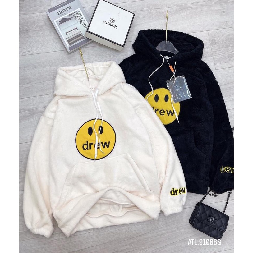 Áo hoodie lông mặt cười - Chất vải lông dầy dặn hai mặt, mềm đẹp - BD32