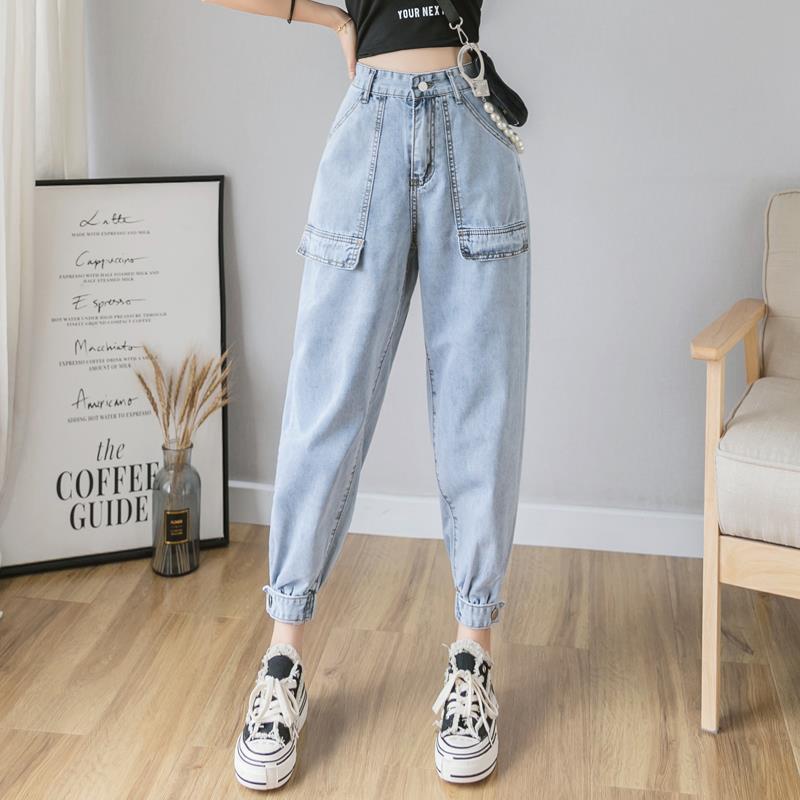 Quần Jeans Nữ Lưng Cao Ống Rộng Thời Trang Hàn Quốc