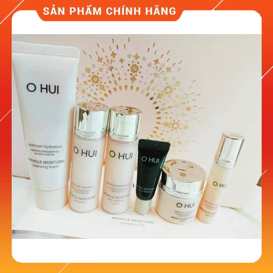 Bộ Dưỡng Ohui Hồng Căng Bóng Trắng Hồng - Ohui Miracle Moisture Miniature Kit 6pcs