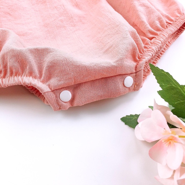 Body mũ hồng 3 chi tiết bé gái 3 - 12kg