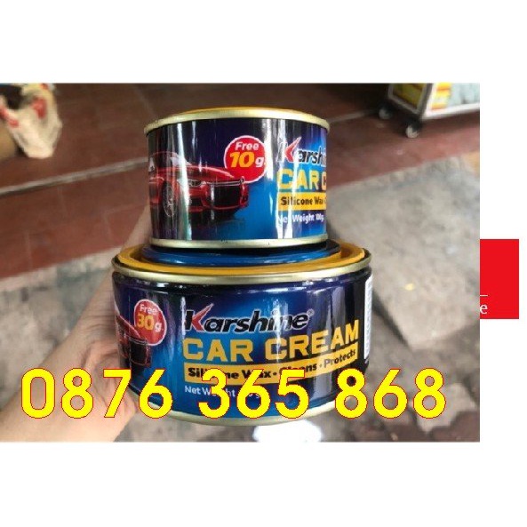 Cana đánh bóng Karshine car cream 100gr-220gr, Cana thái đỏ100gr-220gr