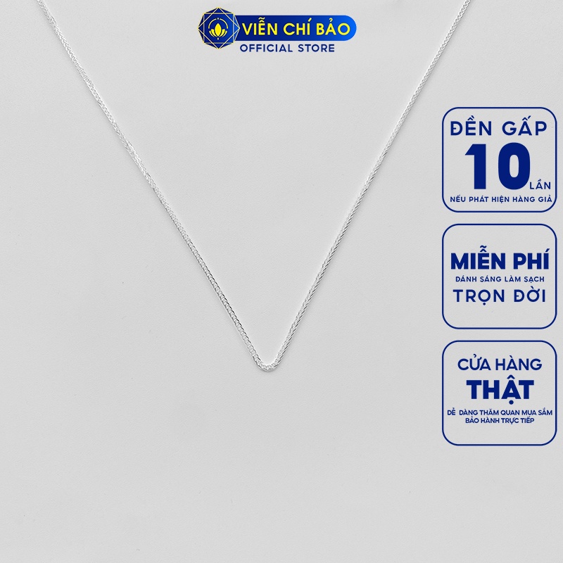 Dây chuyền bạc nữ chất liệu bạc 925 thời trang phụ kiện trang sức nữ thương hiệu Viễn Chí Bảo D400331