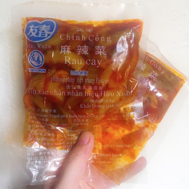 Rau cay - Củ cải cay ( 10 gói )