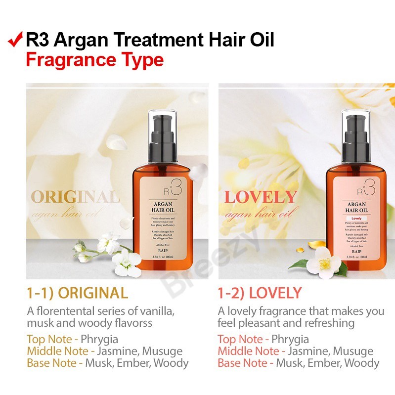 Tinh Dầu Dưỡng Tóc Raip R3 The Argan Hair Oil
