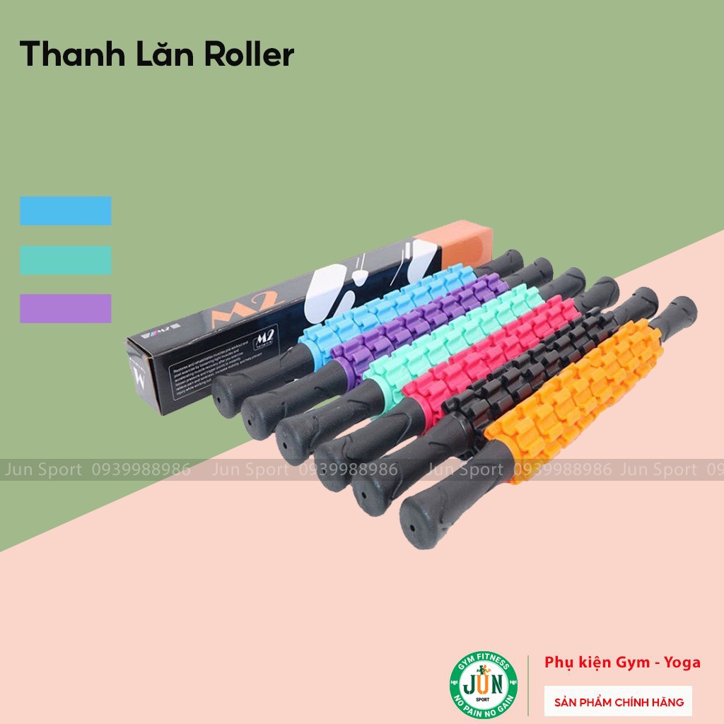 Thanh Lăn Massage Cơ Bắp Roller Stick Tập Gym Yoga Jun Sport