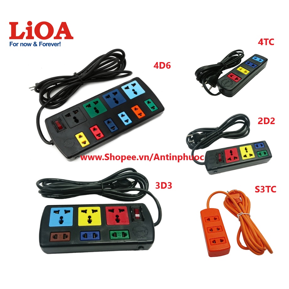 Ổ cắm điện LIOA chính hãng  công suất cao - Model các loại