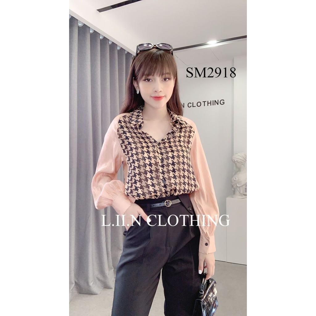 [Mã WABRM50 giảm 15% đơn 99k] Áo sơ mi nữ công sở Linbi dài tay, chất lụa cao cấp, sang trọng liin clothing SM2918 | BigBuy360 - bigbuy360.vn
