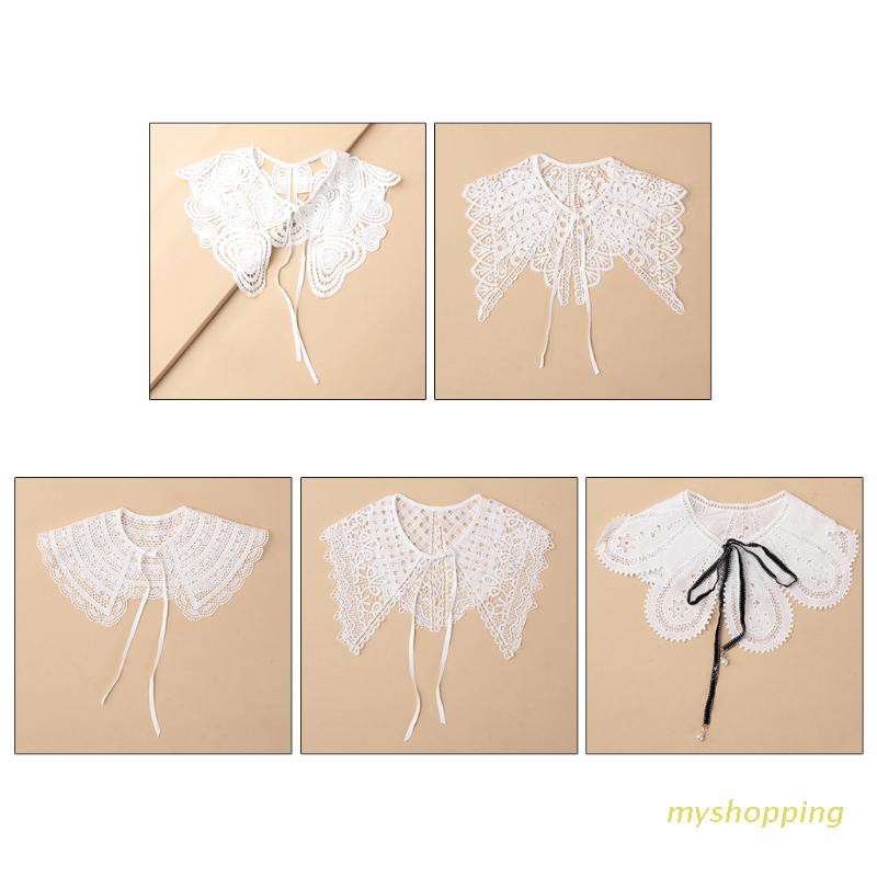 Cổ áo sơ mi giả họa tiết kiểu hình học phong cách hợp thời trang