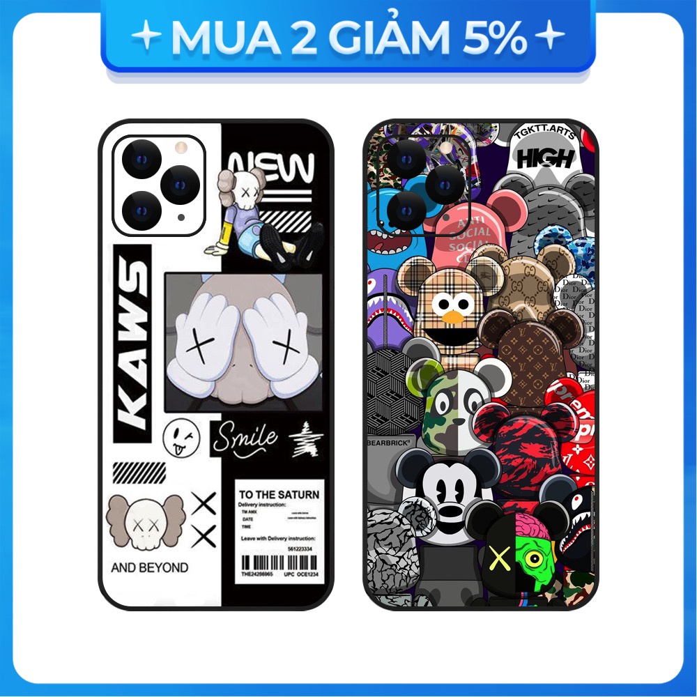 Ốp Lưng iPhone 11/14 Pro Max/15 Pro Max/16 Pro Max/17 Pro Max TPU Cạnh Vuông Hình K a wBST1