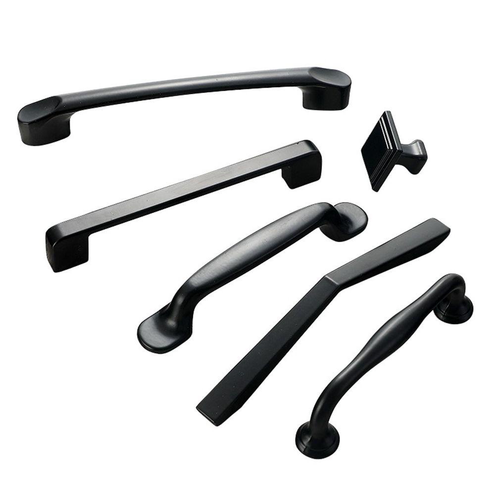 Tay Nắm Cửa Tủ Màu Đen Nhám Cải Thiện Nhà Ở Phong Cách Mỹ