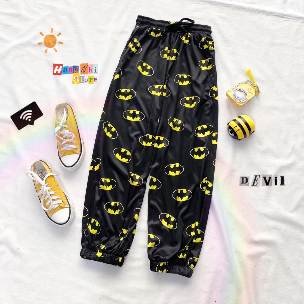 Quần Hoạt Hình Dài Bo Lai Batman Cartoon Pant V2 Oversize Ulzzang Unisex - MM