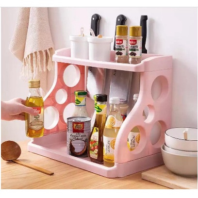 KỆ GIA VỊ CHỮ H NHỰA tiện ích gọn nhẹ