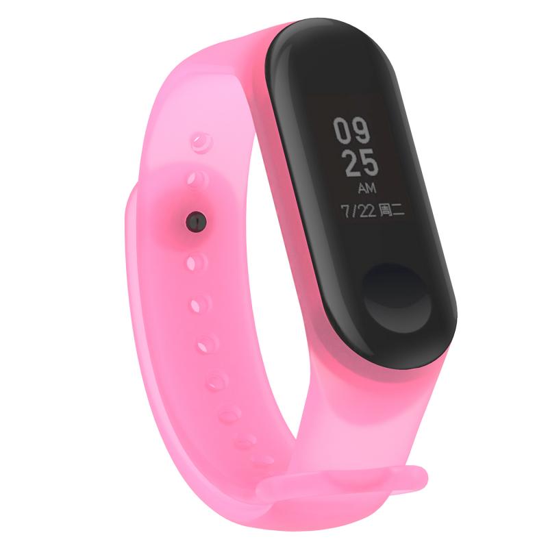 Dây Đeo Silicon Trong Suốt Chống Nước Cho Đồng Hồ Thông Minh Xiaomi Mi Band 3 Miband 3 4