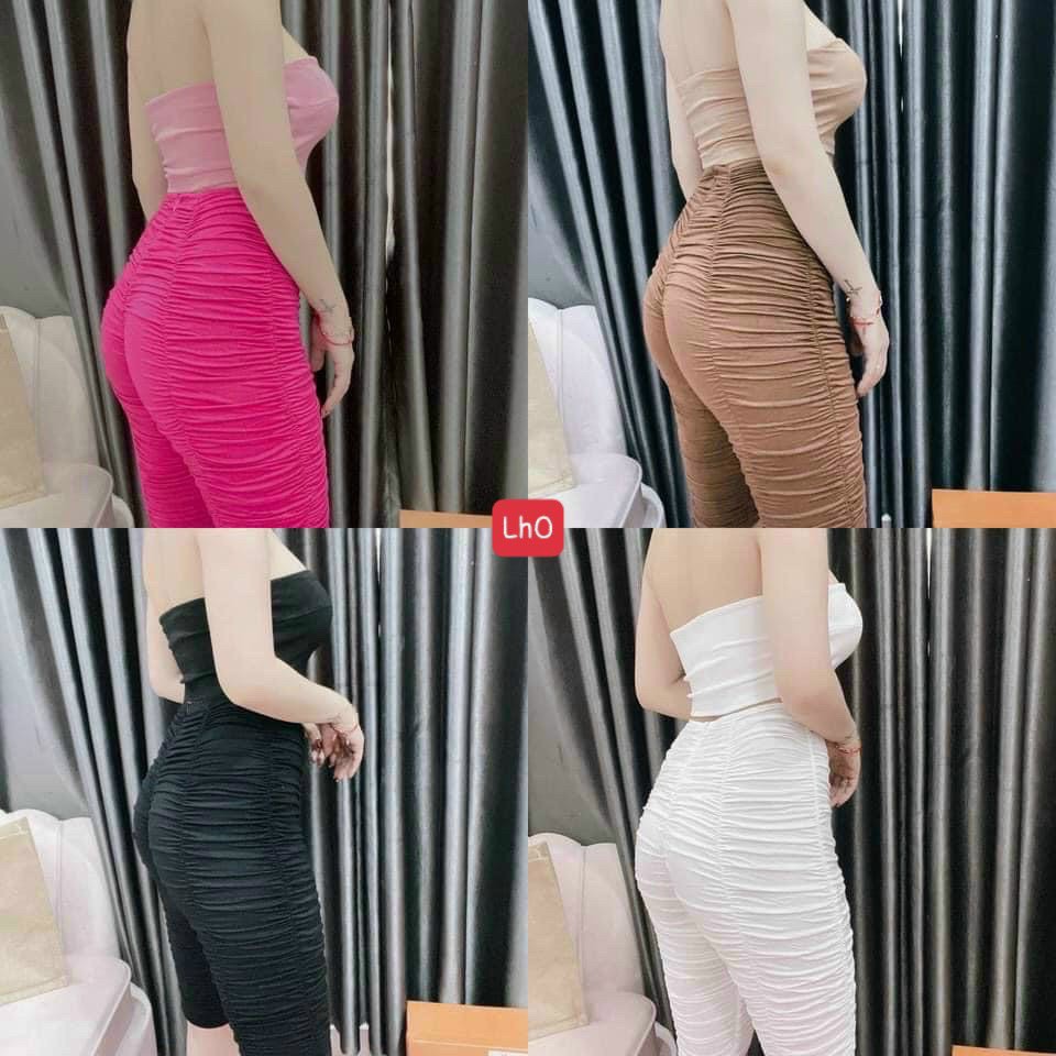 set áo ống kèm quần nhúm siêu hot hit cá tính