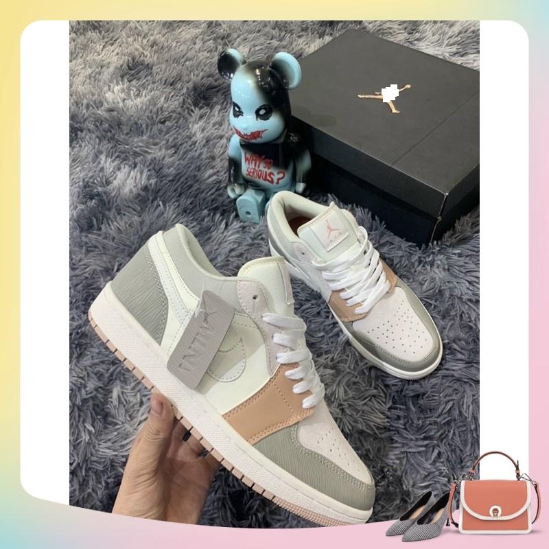 Giày thể thao Air Jodan Milan cổ thấp, Giày sneaker JD 1 thấp cổ nam nữ mới nhất 2022 Full Box Bill 