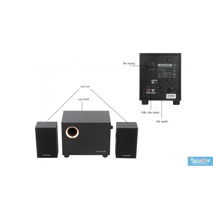 Loa Vi Tính MICROLAB M105 2.1 - Hàng Chính Hãng BH 1 Năm