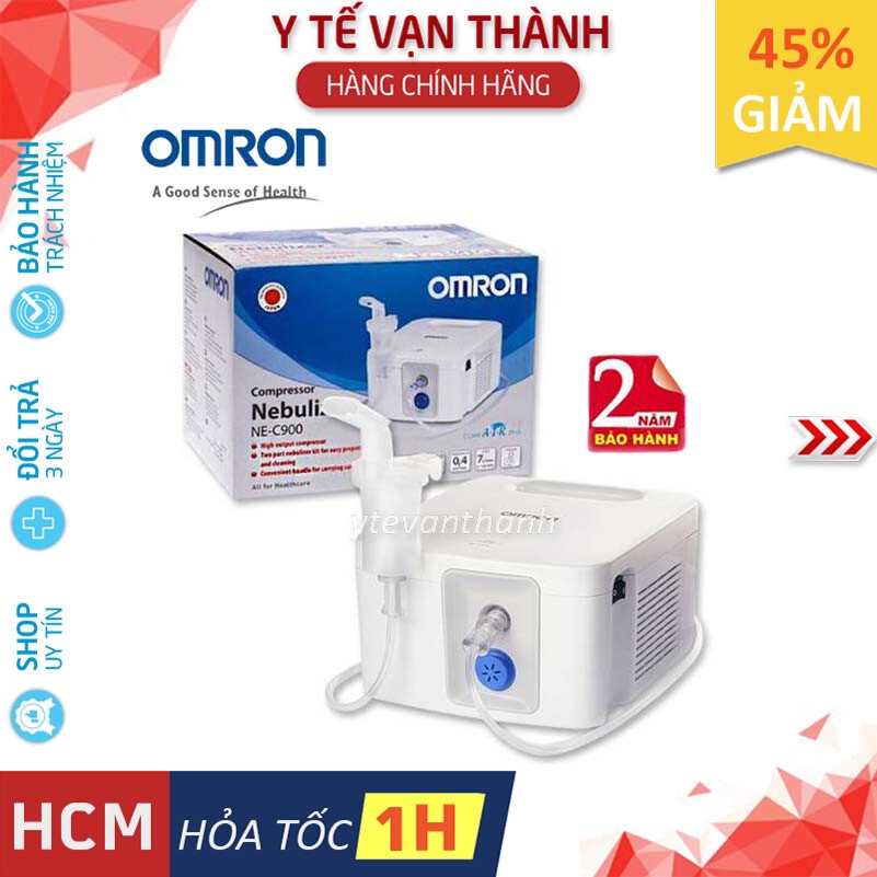 ✅ [Chính Hãng DKSH] Máy Xông Khí Dung Mũi Họng: Omron NE-C900 -VT0538