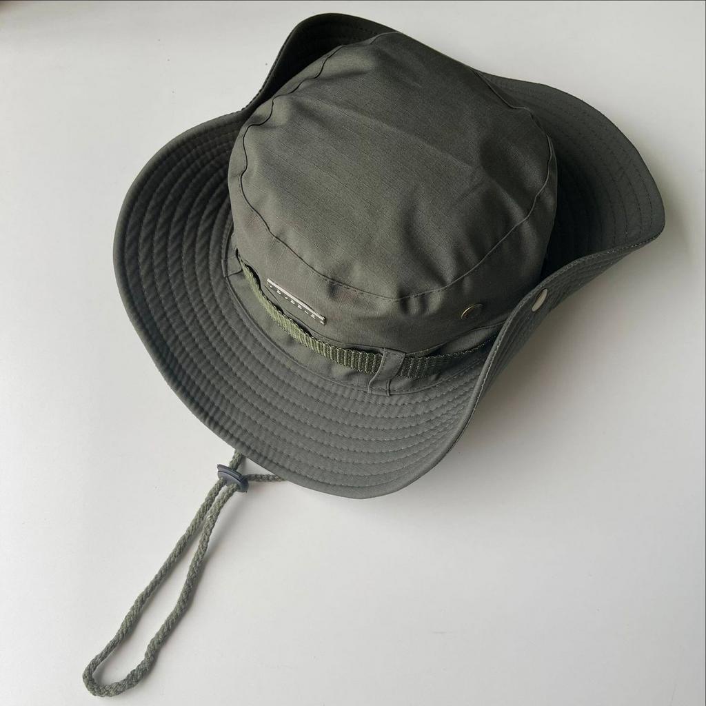 Nón tai bèo TUMIE vành rộng vải cotton mềm có dây rút, Mũ bucket cao bồi che nắng Unisex BK021