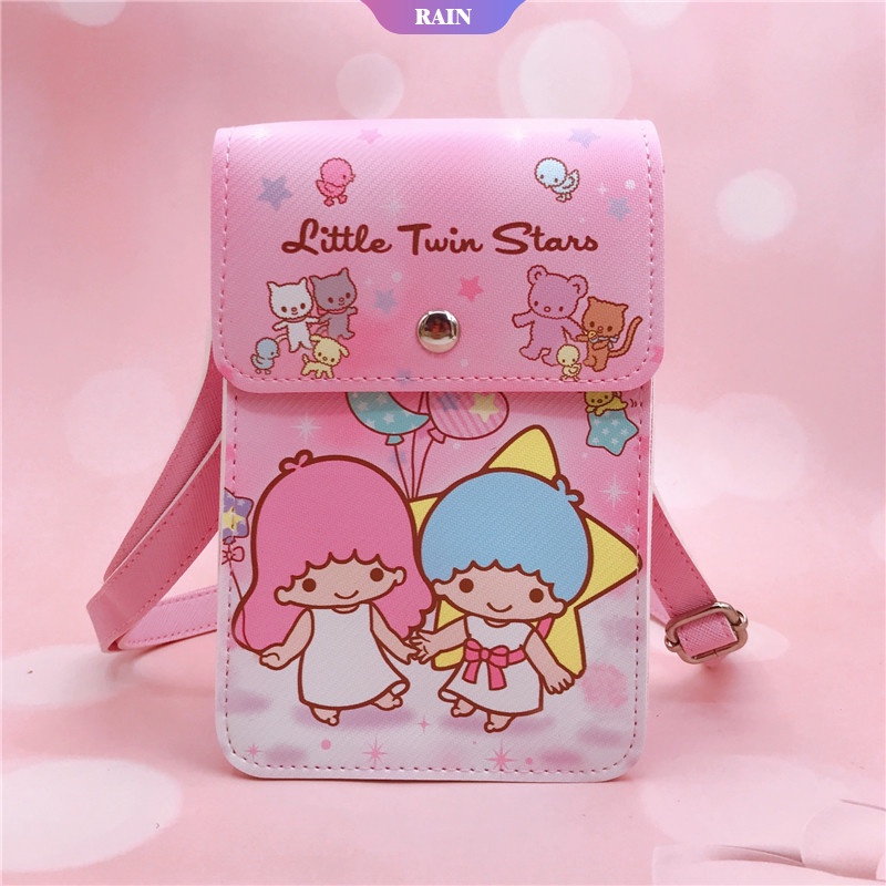 SANRIO Túi Đeo Vai Đựng Điện Thoại Họa Tiết Hoạt Hình Dễ Thương Có Khóa Từ Tính