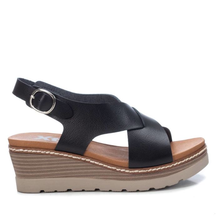 Giày Sandals Nữ XTI Black Pu Ladies Sandals